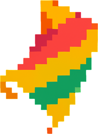 One Confetti paper pixelart 2d.
In-Game asset.  2d.  High contrast.  No shadows