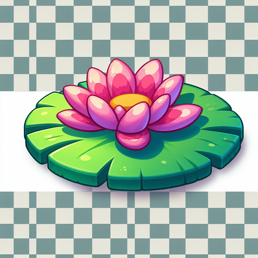 Cartoon lilypad
Single Game Texture. In-Game asset. 2d. Blank background. High contrast. No shadows.