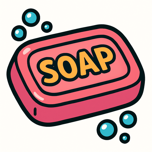 Jabón.
In-Game asset.  2d.  High contrast.  No shadows