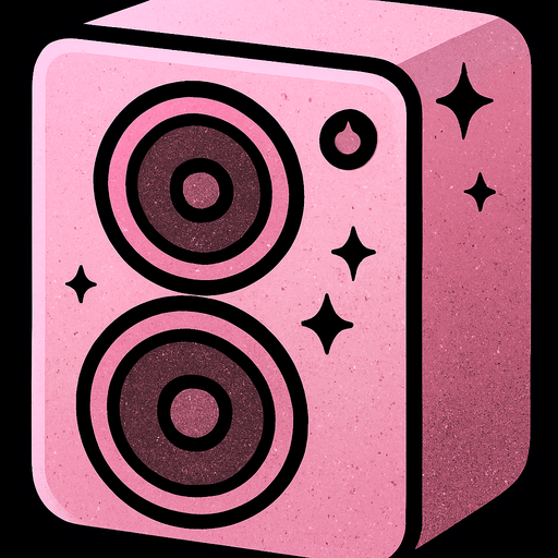 in Kawaii color light pink with black degraded and sparkle details of glitter black