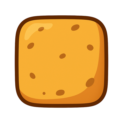 potato colour square with round corners, flat shaded, hyper casual game.
Single Game Texture. In-Game asset. 2d. Blank background. High contrast. No shadows.
