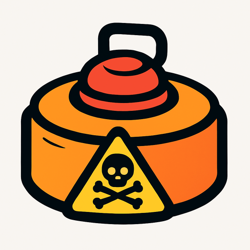 mayın.
In-Game asset.  2d.  High contrast.  No shadows