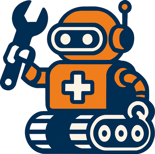 repairBot.
In-Game asset.  2d.  High contrast.  No shadows