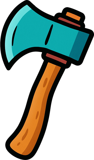 hacha.
In-Game asset.  2d.  High contrast.  No shadows