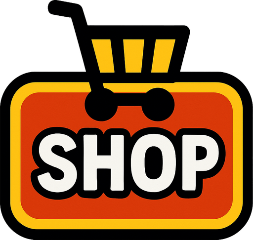 Shop button yap ama market sepeti şeklinde olsun.
In-Game asset.  2d.  High contrast.  No shadows