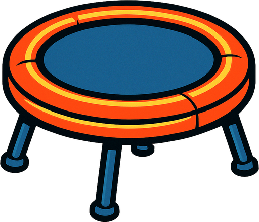 trambolin.
In-Game asset.  2d.  High contrast.  No shadows