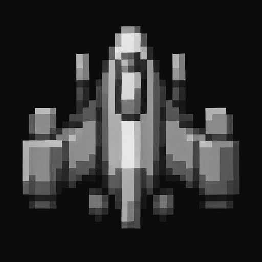 make the space ship match the black,grey and white asthetic
