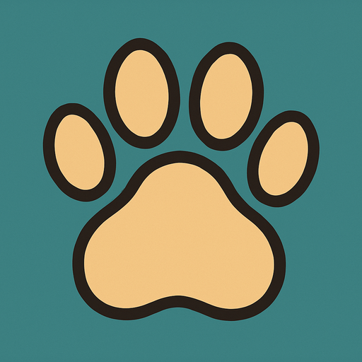 Huella de perro.
In-Game asset.  2d.  High contrast.  No shadows