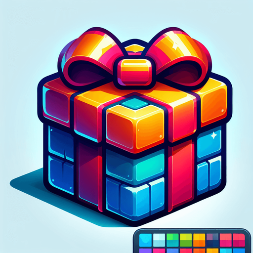 gift wrapped box, vivid colours. with bow on top Single Game Texture. In-Game asset. 2d. Blank background. High contrast. No shadows. Single Game Texture. In-Game asset. 2d. Blank background. High contrast. No shadows. Single Game Texture. In-Game asset. 2d. Blank background. High contrast. No shadows.
