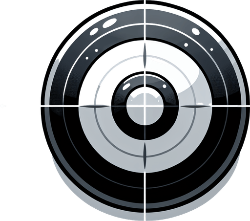 Simple circular click target, showing where the hero needs to walk to. Grayscale. No shadows
Single Game Texture. In-Game asset. 2d. Blank background. High contrast. No shadows.