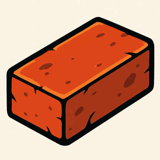 Brick.
In-Game asset.  2d.  High contrast.  No shadows