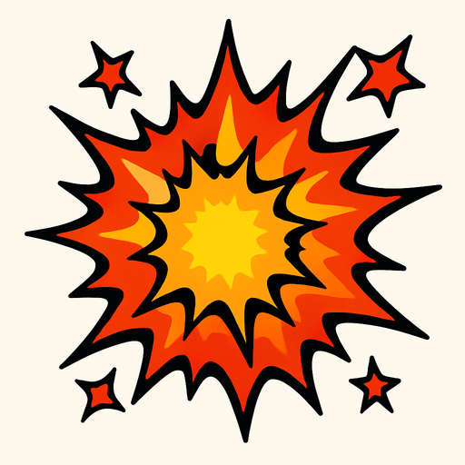 create explode.
In-Game asset.  2d.  High contrast.  No shadows