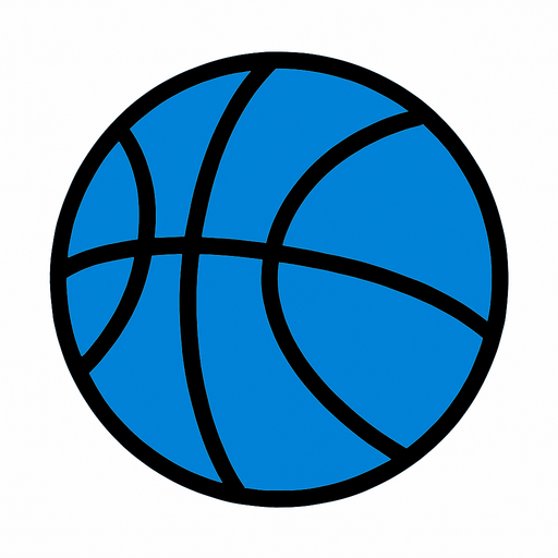 Bana 2d basketbol topu yap mavi renk olsun.
In-Game asset.  2d.  High contrast.  No shadows