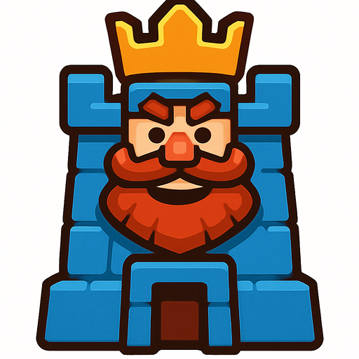 King tower.
In-Game asset.  2d.  High contrast.  No shadows