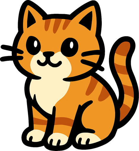 create a cat.
In-Game asset.  High contrast.  No shadows