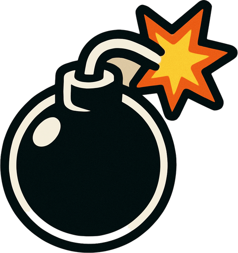 Bomb.
In-Game asset.  2d.  High contrast.  No shadows