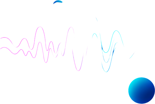 A futuristic abstract 2D background for a rhythm game start screen.
Neon color palette — cyan, magenta, and deep purple.
Floating glowing spheres, waveforms, and pulse rings layered over a dark space-like gradient background.
Visual elements should feel musical — like a living audio visualizer.
High detail, soft glowing effects, minimal UI clutter space in center.
Style: Digital art, vibrant, atmospheric..
In-Game asset.  2d.  High contrast.  No shadows