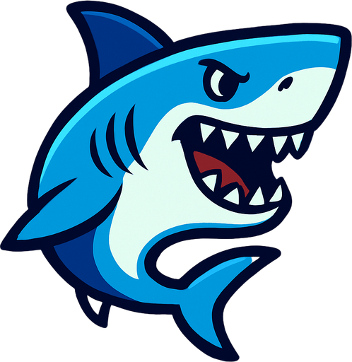 shark.
In-Game asset.  2d.  High contrast.  No shadows