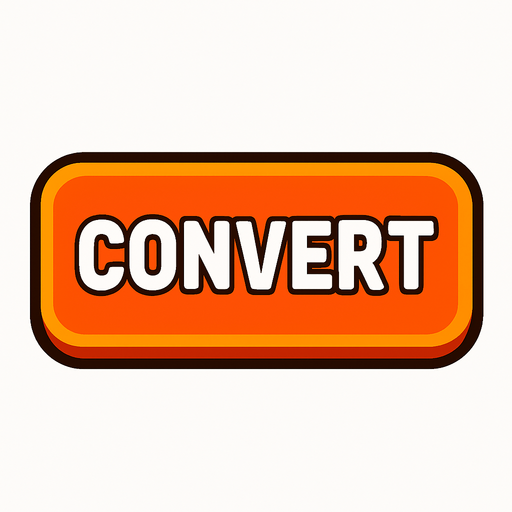 convert button.
In-Game asset.  2d.  High contrast.  No shadows