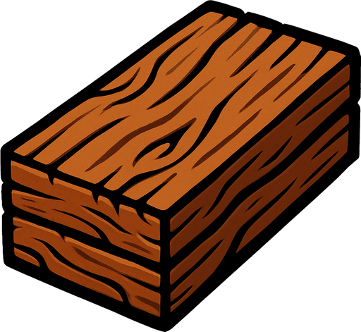 one Wood assets.
In-Game asset.  2d.  High contrast.  No shadows