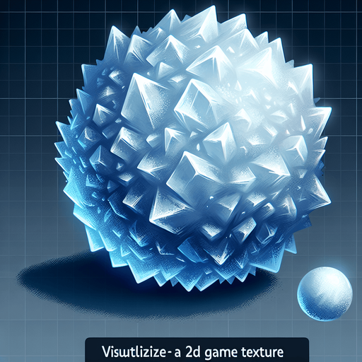 Ice.
Single Game Texture. In-Game asset. 2d. Blank background. High contrast. No shadows.