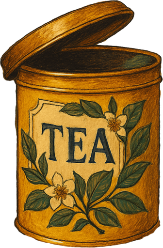 Turn the tea can and open the lid a little