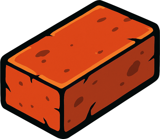 Brick.
In-Game asset.  2d.  High contrast.  No shadows