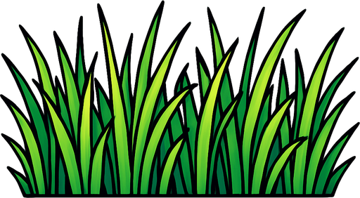 long grass bar.
In-Game asset.  2d.  High contrast.  No shadows