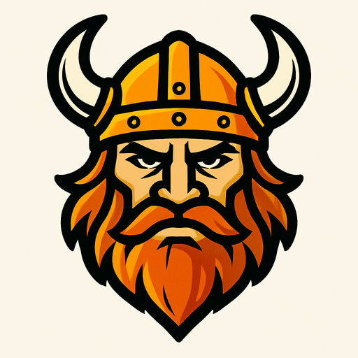 Viking kafası.
In-Game asset.  2d.  High contrast.  No shadows