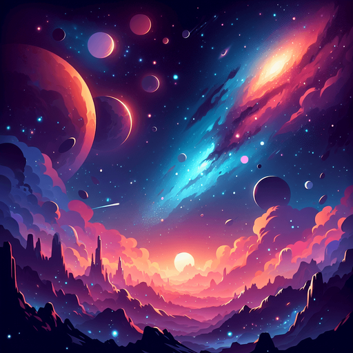 background image like ultra hd space or galaxy.
Single Game Texture.  In-Game asset.  2d.  Blank background.  High contrast.  No shadows