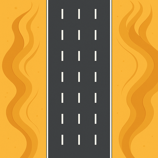 The asphalt road will be a little wider