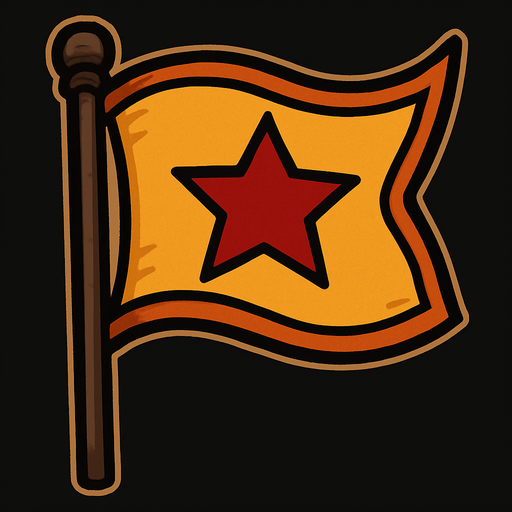 Flag.
In-Game asset.  2d.  High contrast.  No shadows