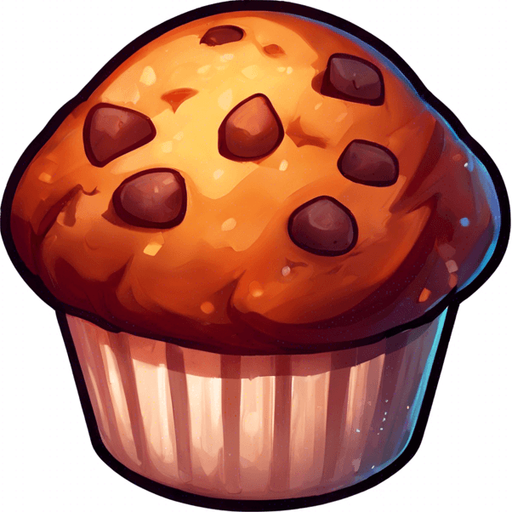 Sparkling Muffin with "+1" written on it