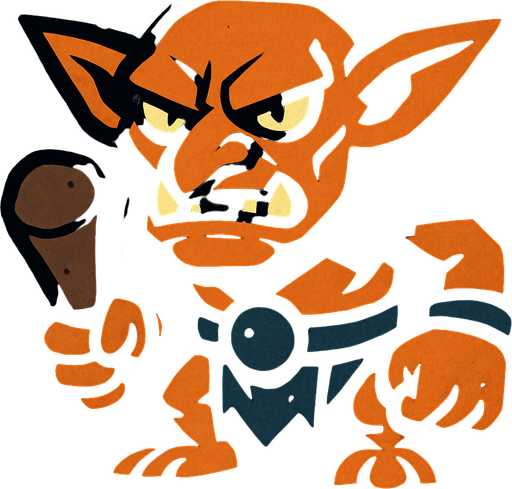 2d stylized dungeon enemy.
In-Game asset.  2d.  High contrast.  No shadows