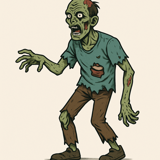 draw a single zombie.
No shadows