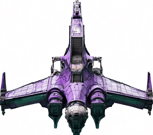 The ship's dominant color will be purple