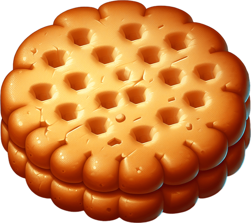 Biscuit Clicker: The Ultimate Indulgence!.
Single Game Texture. In-Game asset. 2d. Blank background. High contrast. No shadows.
