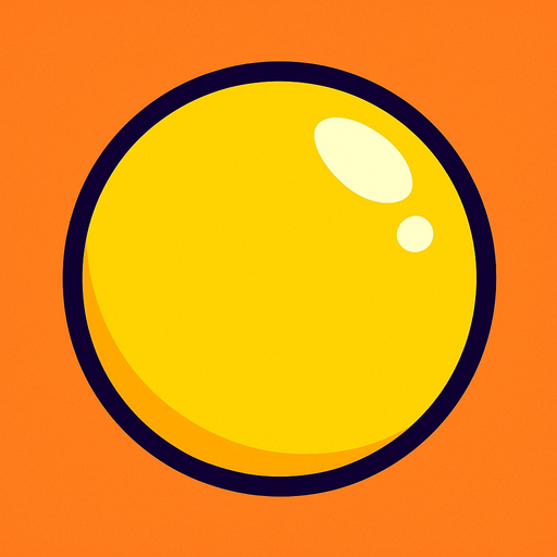 yellowBall.
In-Game asset.  2d.  High contrast.  No shadows
