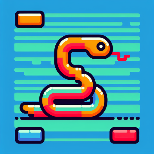 2d snake.
Single Game Texture. In-Game asset. 2d. Blank background. High contrast. No shadows.