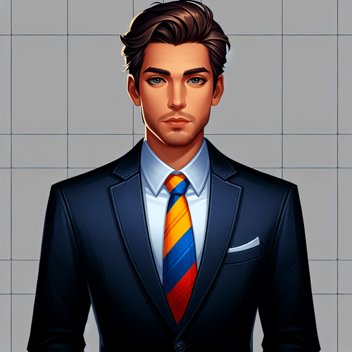 manager character upper body part.
Single Game Texture.  In-Game asset.  2d.  Blank background.  High contrast.  No shadows