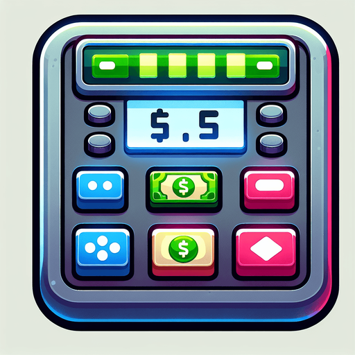 moneyCounterDisplay.
Single Game Texture.  In-Game asset.  2d.  Blank background.  High contrast.  No shadows