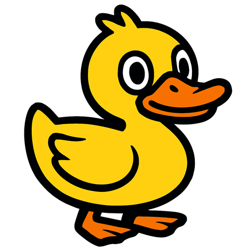 Duck.
In-Game asset.  2d.  High contrast.  No shadows