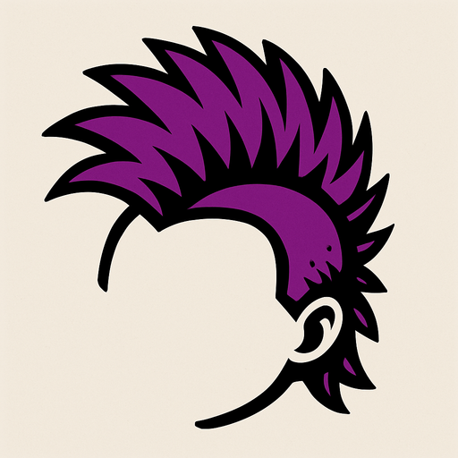 Mohawk with no head.
In-Game asset.  2d.  High contrast.  No shadows