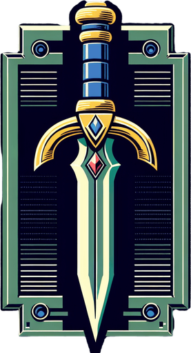 snes dagger. front view
Single Game Texture.  In-Game asset.  2d.  Blank background.  High contrast.  No shadows