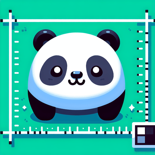 Panda.
Single Game Texture.  In-Game asset.  2d.  Blank background.  No shadows