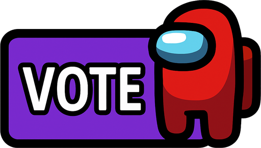 voteButton among us.
In-Game asset.  2d.  High contrast.  No shadows