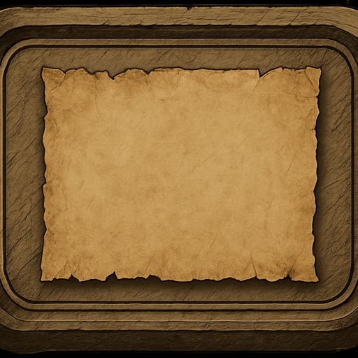 Butonun yerinde açılmış bir orta çağ stilinde bir yırtık pırtık kağıt olsun