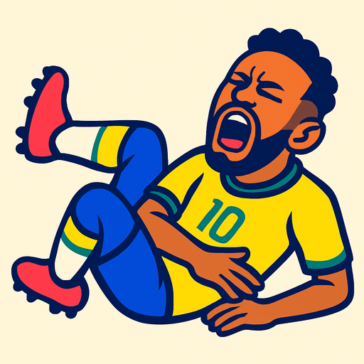 Rolling Neymar.
In-Game asset.  2d.  High contrast.  No shadows