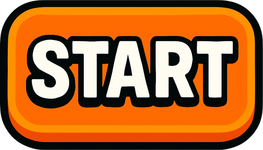 Start button.
In-Game asset.  2d.  High contrast.  No shadows