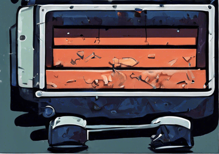 completely wrecked  in multiple pieces